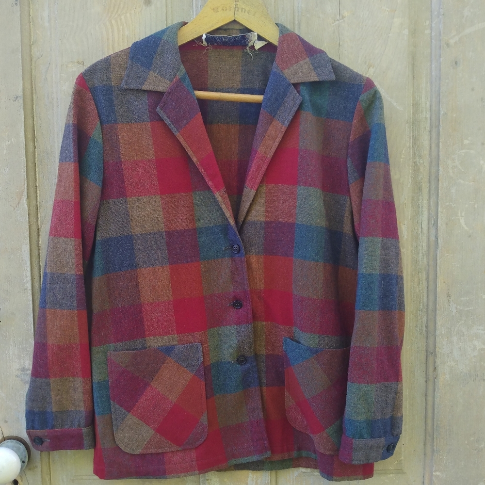 Vintage Pendleton Plaid Blazer